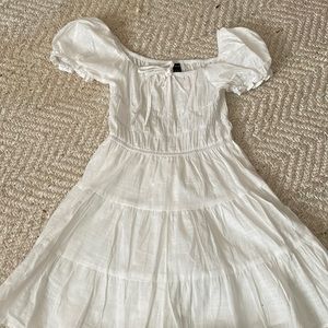 Selling SHEIN white dress! Woman’s xs. (Little see through )